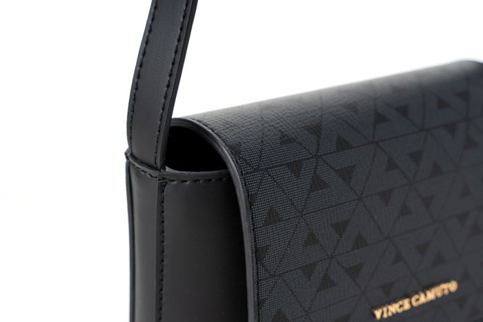 Vince Camuto Matera - Bolso bandolera Negro, 100% piel de polivinilo